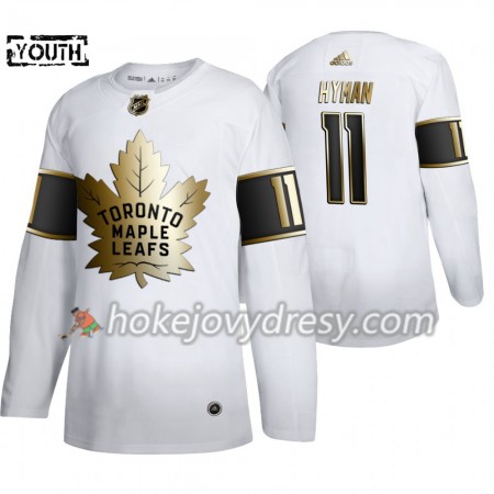 Dětské Hokejový Dres Toronto Maple Leafs Zach Hyman 11 Adidas 2019-2020 Golden Edition Bílá Authentic